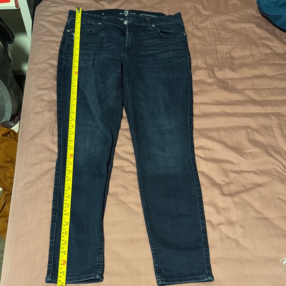 7 For All Mankind Dark Indigo Skinny Jeans